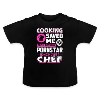 Chef, je suis juste un chef - T-shirt bio col rond Bébé - noir - Devant