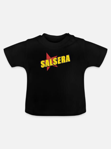 Salsa - Baby Bio-T-Shirt mit Rundhals - Schwarz