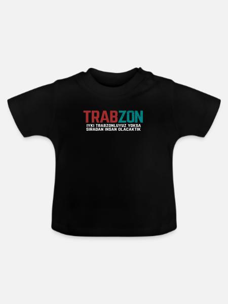 Trabzon - Baby Bio-T-Shirt mit Rundhals - Schwarz