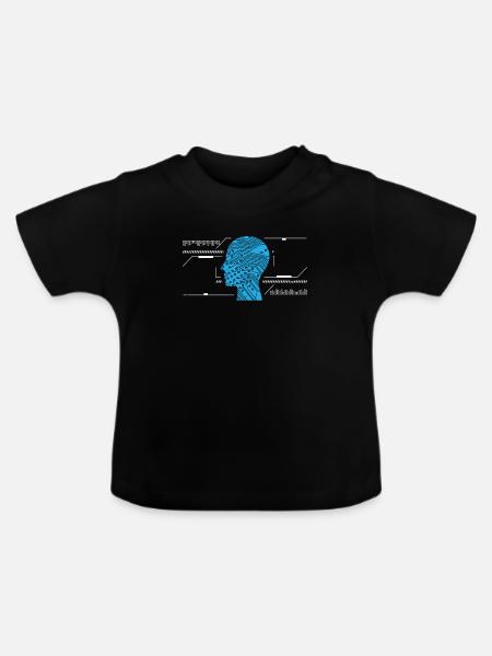 Computer - Baby Bio-T-Shirt mit Rundhals - Schwarz