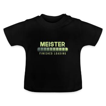 Master loading beam - Baby Organic T-Shirt with Round Neck - black - Front