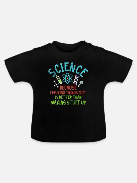 Wissenschaft Science - Baby Bio-T-Shirt mit Rundhals - Schwarz