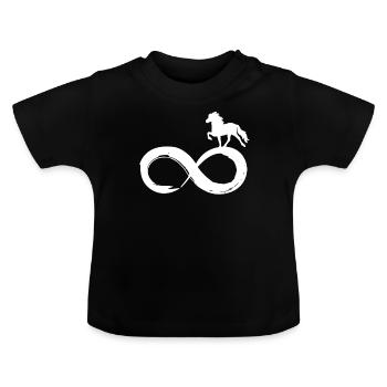 Islaender Forever Infinity - Baby Bio-T-Shirt mit Rundhals - Schwarz - Vorne