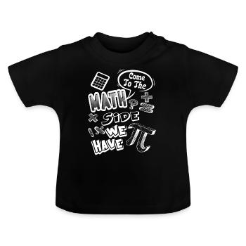 Pi Day Math Seite Haben Pi - Baby Bio-T-Shirt mit Rundhals - Schwarz - Vorne