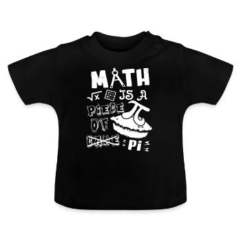 Pi Day Math ist ein Stück Pi - Baby Bio-T-Shirt mit Rundhals - Schwarz - Vorne