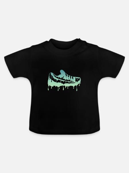 Bunte Schuhe - Baby Bio-T-Shirt mit Rundhals - Schwarz