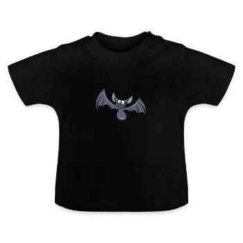 Süße Fledermaus. Bat Vampir Blutsauger - Baby Bio-T-Shirt mit Rundhals - Schwarz - Vorne