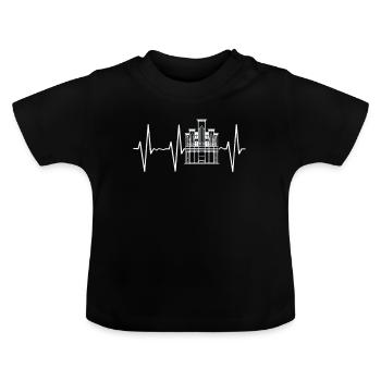 Organiste Orgelmusik Musique d’orgue Musiciens d’orgue - T-shirt bio col rond Bébé - noir - Devant