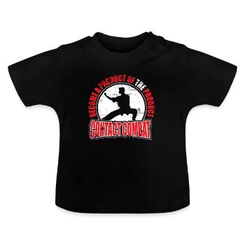 Karate - Baby Bio-T-Shirt mit Rundhals - Schwarz - Vorne