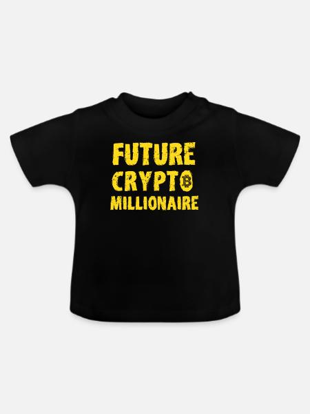 Kryptowährungen Krypto Crypto Geschenk - Baby Bio-T-Shirt mit Rundhals - Schwarz