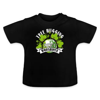 Jour de la Terre Protéger la Terre - T-shirt bio col rond Bébé - noir - Devant