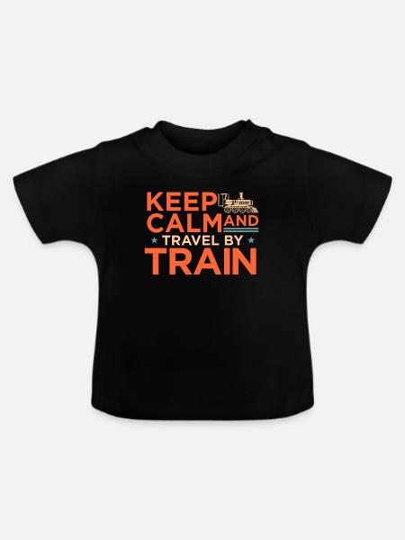 Zug - Baby Bio-T-Shirt mit Rundhals - Schwarz