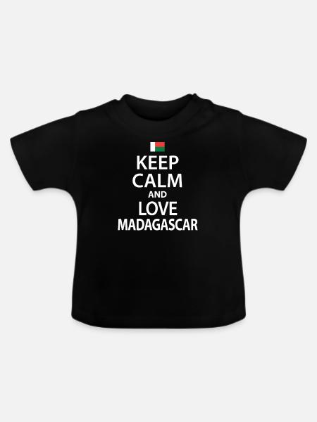 Madagaskar - Baby Bio-T-Shirt mit Rundhals - Schwarz