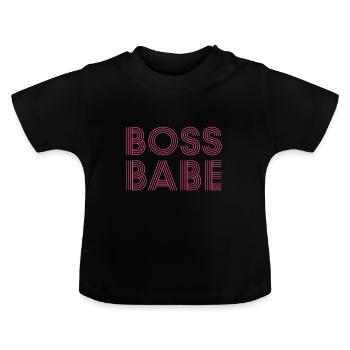 Boss Babe - Baby Bio-T-Shirt mit Rundhals - Schwarz - Vorne