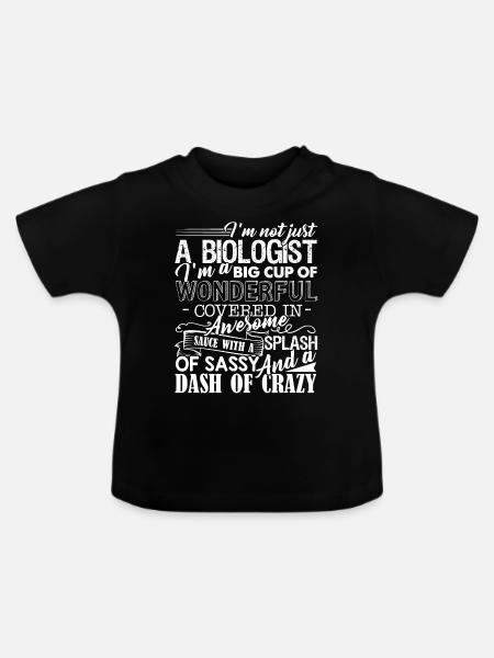 Biologe Wunderbarer Biologe - Baby Bio-T-Shirt mit Rundhals - Schwarz