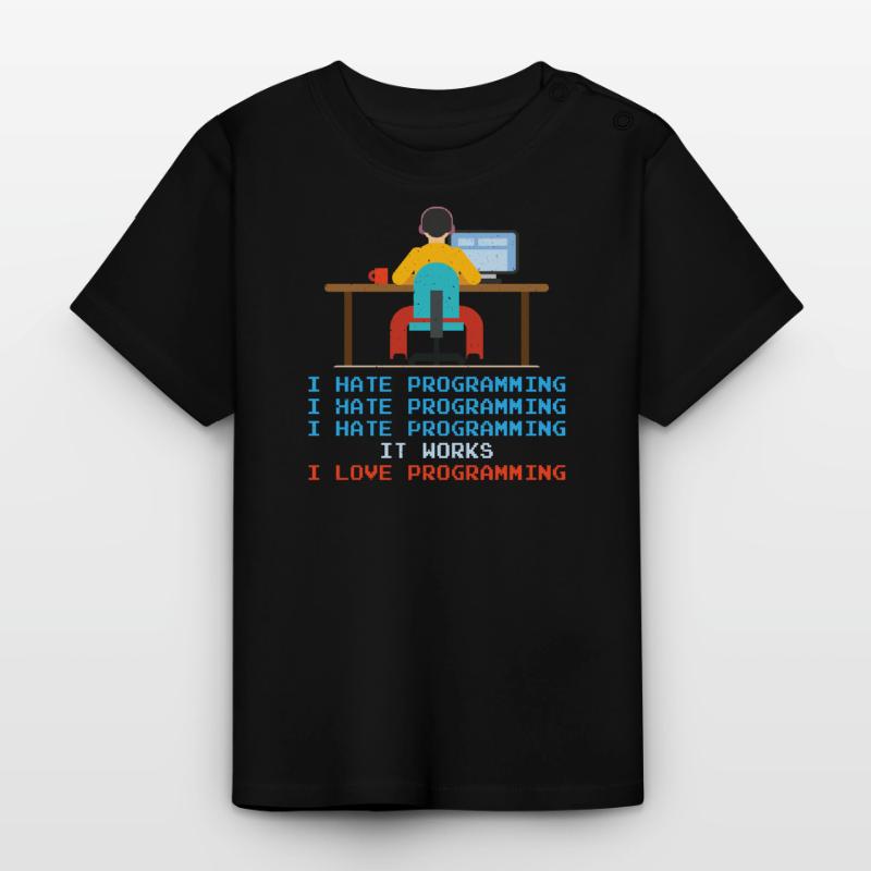Programmeur - Je déteste la programmation T-shirt bio col rond Bébé