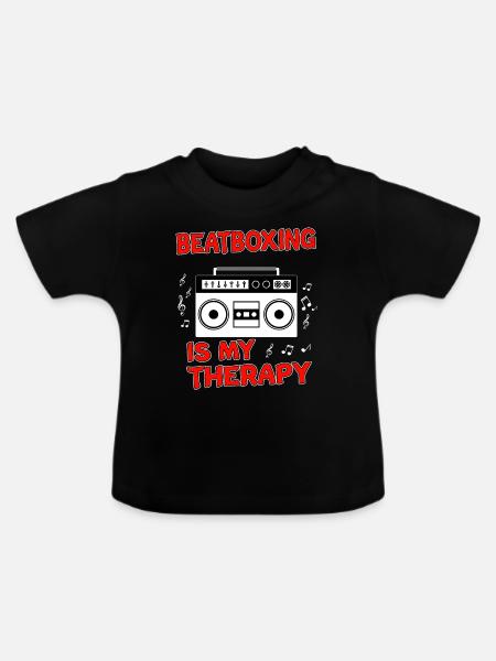 Beatbox - Baby Bio-T-Shirt mit Rundhals - Schwarz