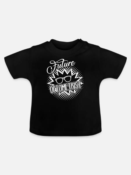Optiker Zukünftiger Optiker - Baby Bio-T-Shirt mit Rundhals - Schwarz