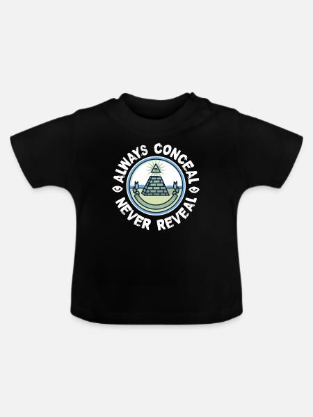 Freimaurer Verschweigen - Baby Bio-T-Shirt mit Rundhals - Schwarz