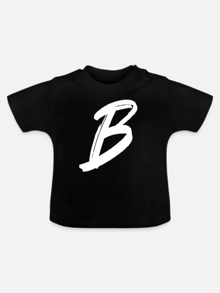 B - Baby Bio-T-Shirt mit Rundhals - Schwarz