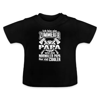 Zimmerer Zimmermann - Baby Bio-T-Shirt mit Rundhals - Schwarz - Vorne