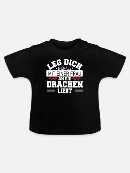 Chinesischer Drache - Baby Bio-T-Shirt mit Rundhals - Schwarz