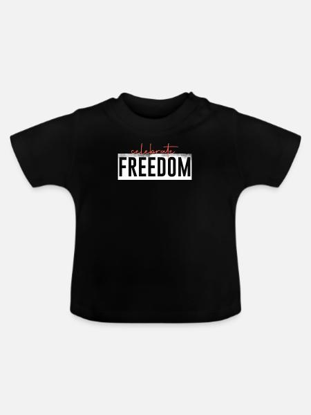 Frieden - Baby Bio-T-Shirt mit Rundhals - Schwarz