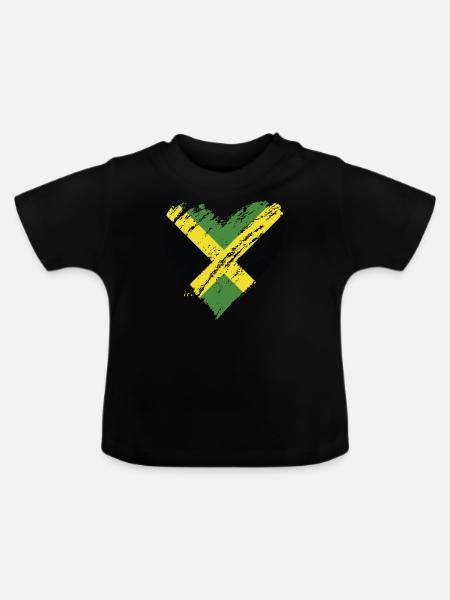 jamaica - Baby Bio-T-Shirt mit Rundhals - Schwarz