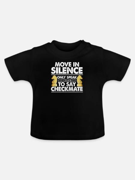 Schach - Baby Bio-T-Shirt mit Rundhals - Schwarz