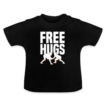 Fabuleux et merveilleux idée cadeau grappling - T-shirt bio col rond Bébé - noir - Devant