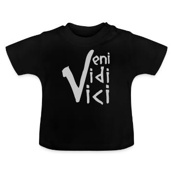 VENI VIDI VICI - T-shirt bio col rond Bébé - noir - Devant