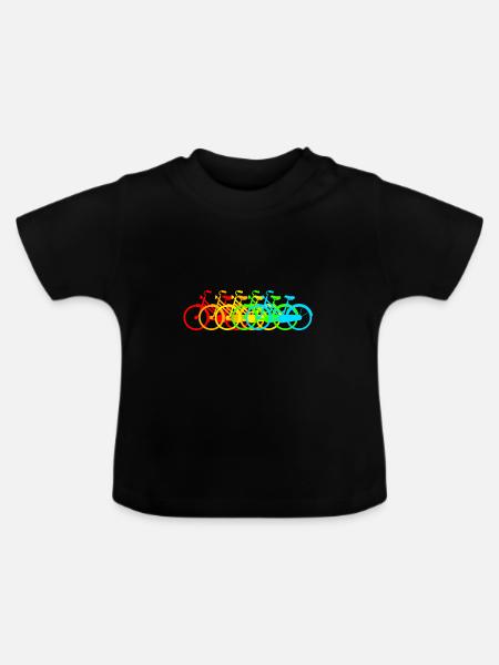 Fahrrad - Baby Bio-T-Shirt mit Rundhals - Schwarz