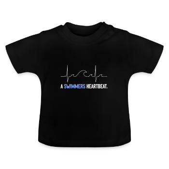 nager - T-shirt bio col rond Bébé - noir - Devant