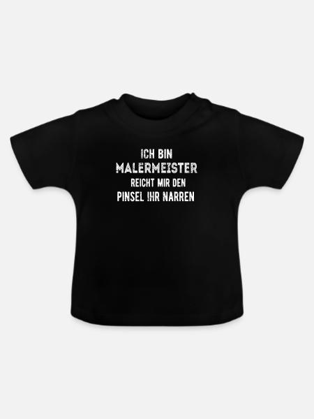 Malermeister - Baby Bio-T-Shirt mit Rundhals - Schwarz