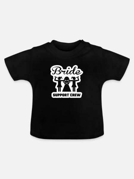 Junggesellinnenabschied - Baby Bio-T-Shirt mit Rundhals - Schwarz