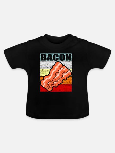 Bacon - Baby Bio-T-Shirt mit Rundhals - Schwarz