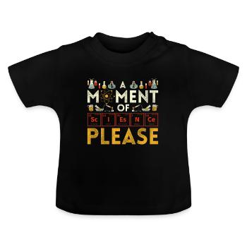 Physik Nerd - Baby Bio-T-Shirt mit Rundhals - Schwarz - Vorne