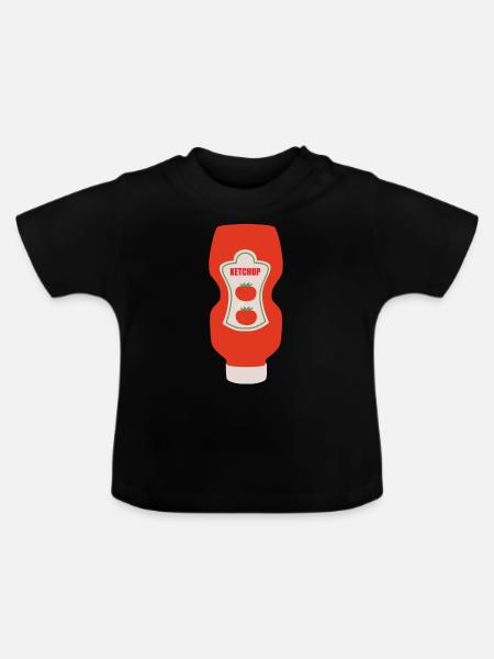 Ketchup - Baby Bio-T-Shirt mit Rundhals - Schwarz