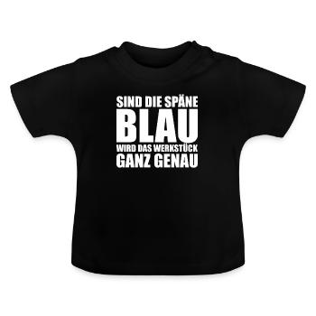zerspanungsmechaniker, zerspanungstechniker, CNC - Baby Bio-T-Shirt mit Rundhals - Schwarz - Vorne
