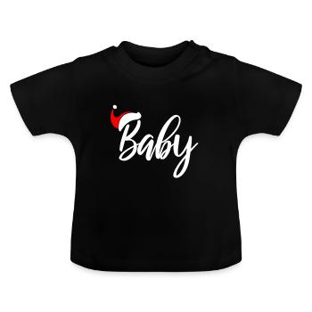 Tenue bébé de Noël - T-shirt bio col rond Bébé - noir - Devant