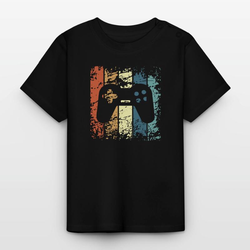 Game console controller retro vintage gift Baby Organic T-Shirt with Round Neck