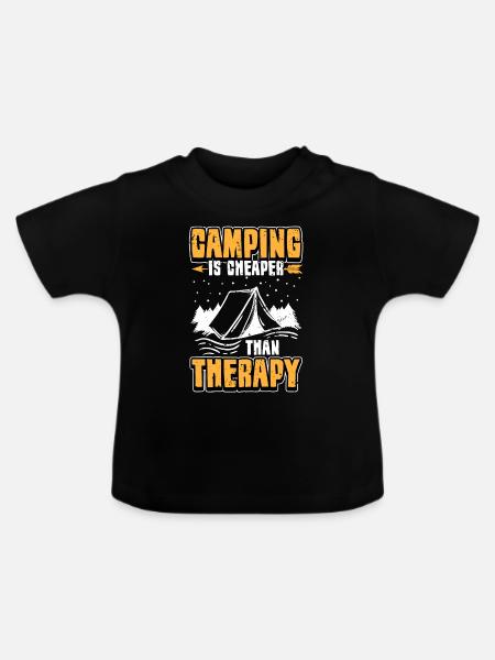 Camper - Baby Bio-T-Shirt mit Rundhals - Schwarz