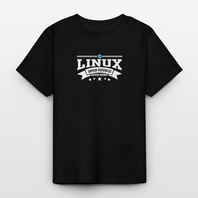 Logiciel Linux système d'exploitation informatique T-shirt bio col rond Bébé