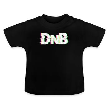 DnB Music Dubstep Drum n Bass Cadeau - T-shirt bio col rond Bébé - noir - Devant