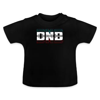 Drum N Bass DNB Drum & Bass Rave Dubstep Electro - T-shirt bio col rond Bébé - noir - Devant