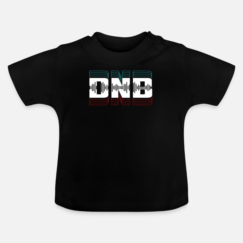 Drum N Bass DNB Drum & Bass Rave Dubstep Electro - T-shirt bio col rond Bébé - noir