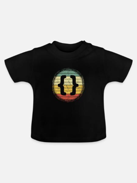 Webentwickler HTML Code CSS Programmierer - Baby Bio-T-Shirt mit Rundhals - Schwarz