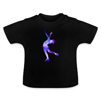 Figure skating gift figure skater girl - Baby Organic T-Shirt with Round Neck - black - Front