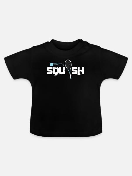 Squash - Baby Bio-T-Shirt mit Rundhals - Schwarz