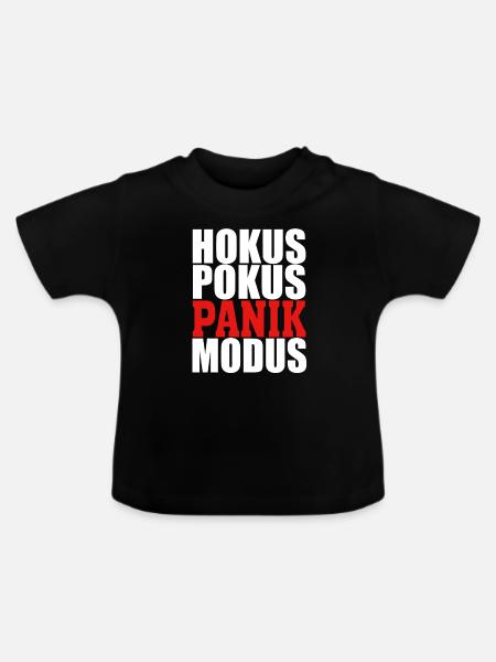 Hokus Pokus Modus - Baby Bio-T-Shirt mit Rundhals - Schwarz